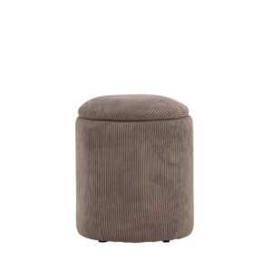Limpen – Pouf – Marron – ⌀32 cm