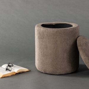 Limpen – Pouf – Marron – ⌀32 cm
