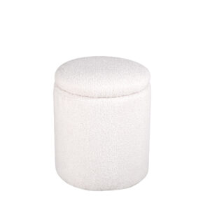 Limpen – Pouf – Blanc – ⌀32 cm
