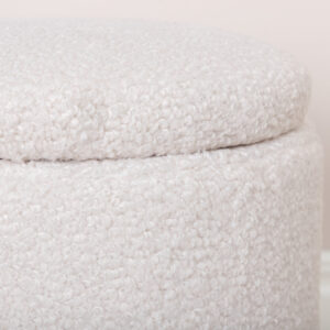 Limpen – Pouf – Blanc – ⌀32 cm