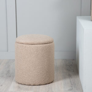 Limpen – Pouf – Beige – ⌀32 cm