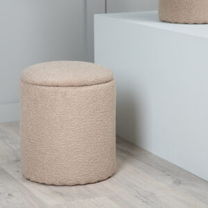 Limpen – Pouf – Beige – ⌀32 cm
