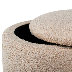 Limpen – Pouf – Beige – ⌀32 cm