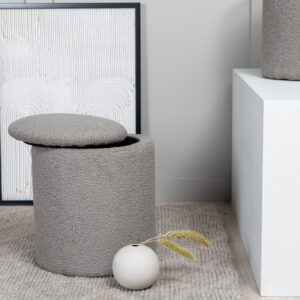 Limpen – Pouf – Gris – ⌀32 cm