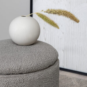 Limpen – Pouf – Gris – ⌀32 cm