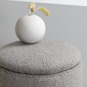 Limpen – Pouf – Gris – ⌀32 cm