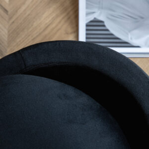 Limpen – Pouf – Noir – ⌀32 cm