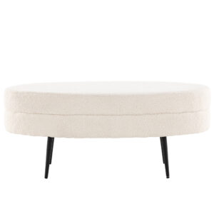 Otto – Ottoman – Noir, Blanc – 40 x 41 x 100 cm