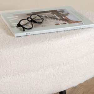 Otto – Ottoman – Noir, Blanc – 40 x 41 x 100 cm