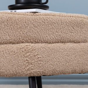 Otto – Ottoman – Beige, Noir – 40 x 41 x 100 cm
