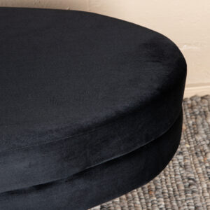Otto – Ottoman – Noir, Doré – 40 x 41 x 100 cm