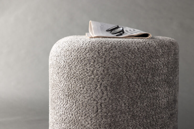 Peg – Pouf – Gris – ⌀46 cm