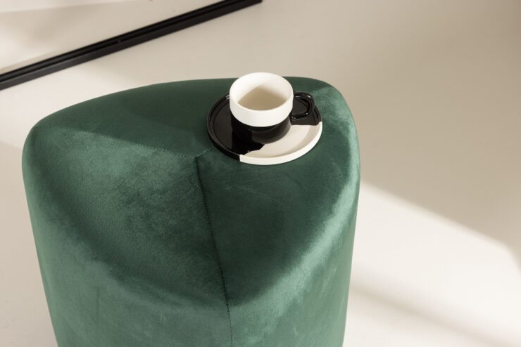 Peg – Pouf – Vert – ⌀46 cm