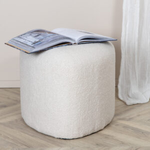 Peg – Pouf – Blanc – ⌀46 cm