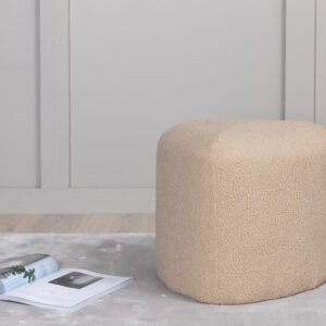 Peg – Pouf – Beige – ⌀46 cm