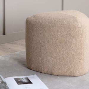 Peg – Pouf – Beige – ⌀46 cm