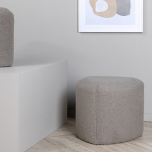 Peg – Pouf – Gris – ⌀46 cm
