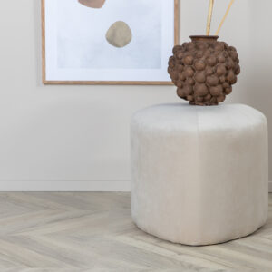 Peg – Pouf – Beige – ⌀46 cm