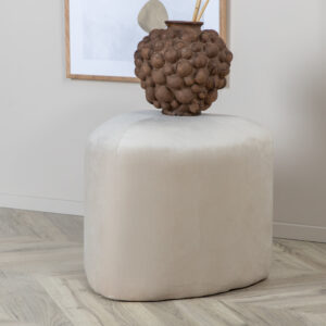 Peg – Pouf – Beige – ⌀46 cm