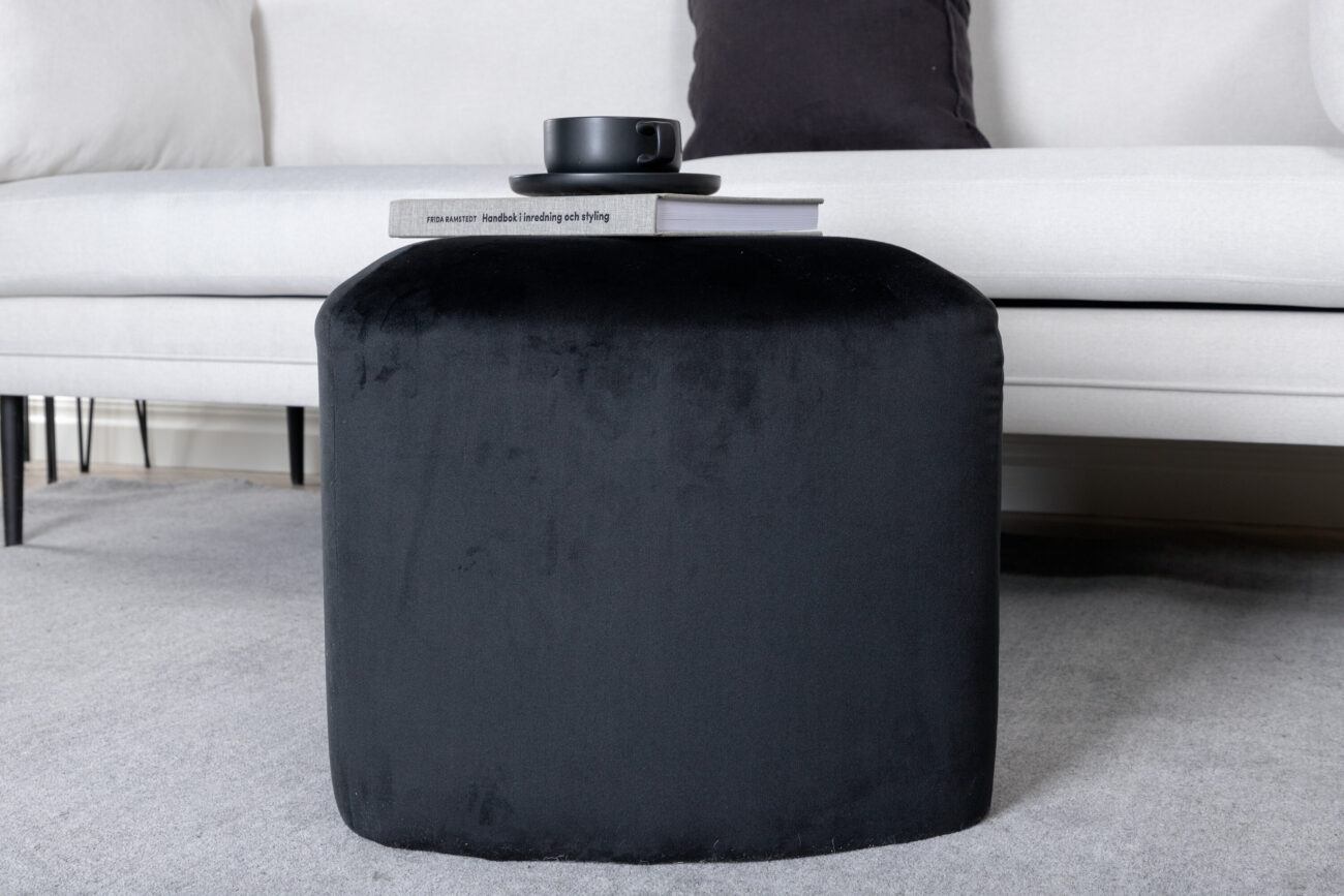 Peg – Pouf – Noir – ⌀46 cm