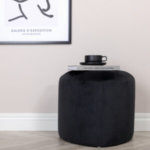 Peg – Pouf – Noir – ⌀46 cm