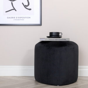 Peg – Pouf – Noir – ⌀46 cm