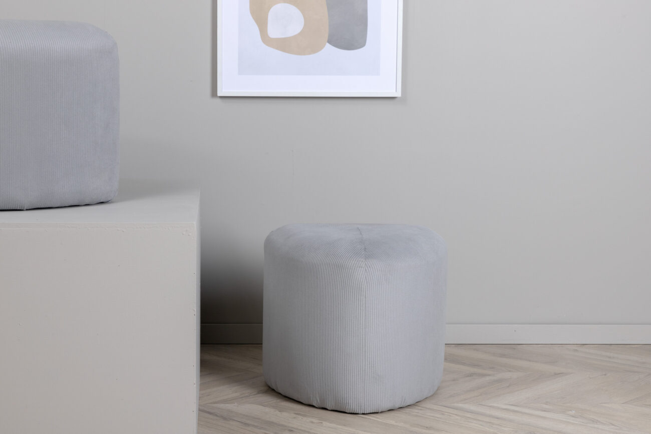 Peg – Pouf – Gris – ⌀46 cm
