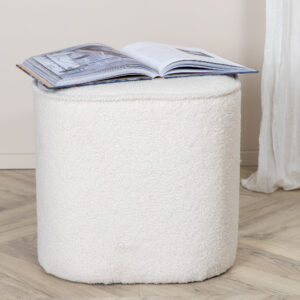 Piff – Pouf – Blanc – ⌀44 cm