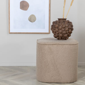 Piff – Pouf – Beige – ⌀44 cm