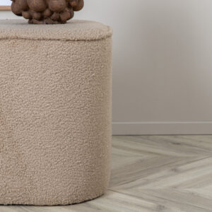 Piff – Pouf – Beige – ⌀44 cm