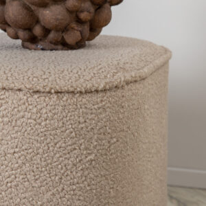 Piff – Pouf – Beige – ⌀44 cm