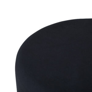 Petra – Pouf – Noir, Cuivré – ⌀46 cm
