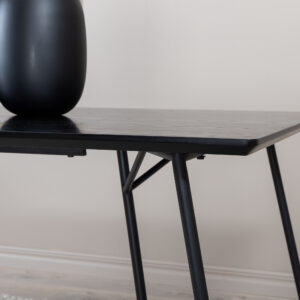 Petra – Table à manger rectangulaire – Noir – 190 x 90 cm