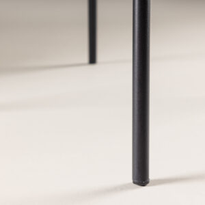 Petra – Chaise de salle à manger – Beige, Noir – 60 x 87 x 57 cm