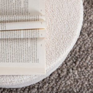Pot – Pouf – Noir, Blanc – ⌀40 cm