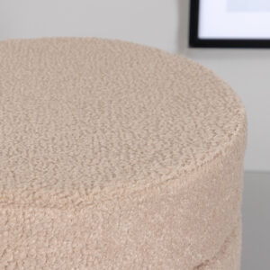 Pot – Pouf – Beige, Noir – ⌀40 cm