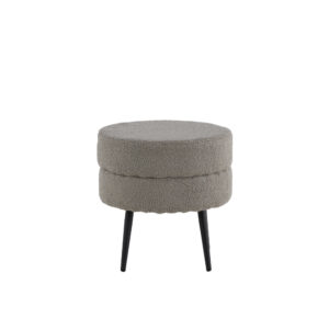 Pot – Pouf – Noir, Gris – ⌀40 cm