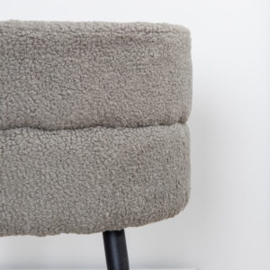 Pot – Pouf – Noir, Gris – ⌀40 cm
