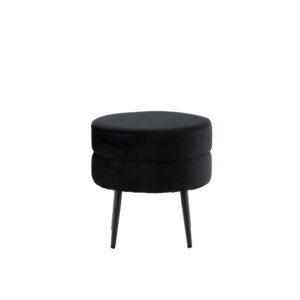 Pot – Pouf – Noir – ⌀40 cm