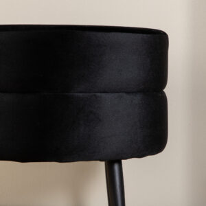 Pot – Pouf – Noir – ⌀40 cm