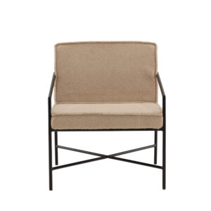 Rakel – Armchair – Beige, Noir – 72 x 78 x 65 cm