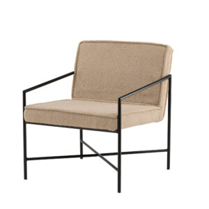 Rakel – Armchair – Beige, Noir – 72 x 78 x 65 cm