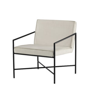 Rakel – Armchair – Beige, Noir – 72 x 78 x 65 cm