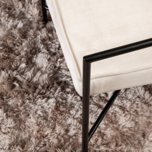 Rakel – Armchair – Beige, Noir – 72 x 78 x 65 cm