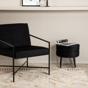 Rakel – Armchair – Noir – 72 x 78 x 65 cm