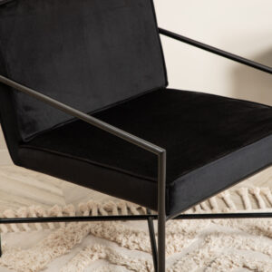 Rakel – Armchair – Noir – 72 x 78 x 65 cm