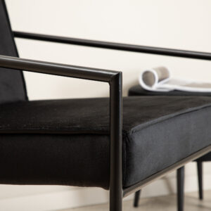 Rakel – Armchair – Noir – 72 x 78 x 65 cm