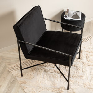 Rakel – Armchair – Noir – 72 x 78 x 65 cm