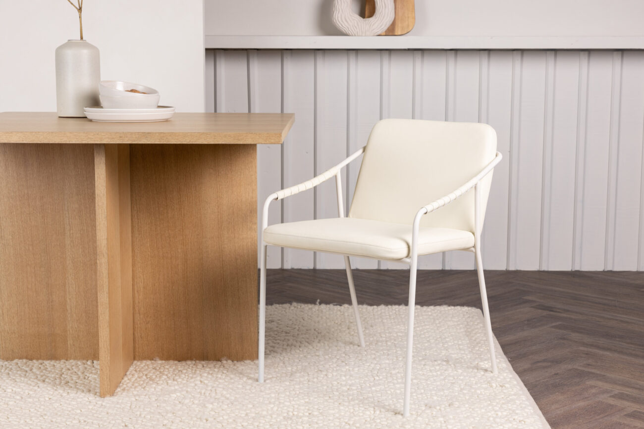 Tvist – Chaise de salle à manger – Beige – 59 x 77 x 53 cm