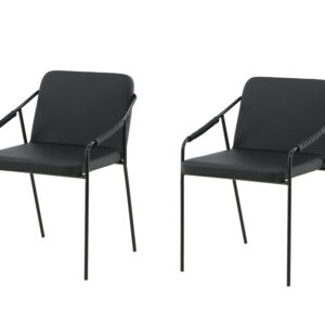 Tvist – Chaise de salle à manger – Noir – 59 x 77 x 53 cm